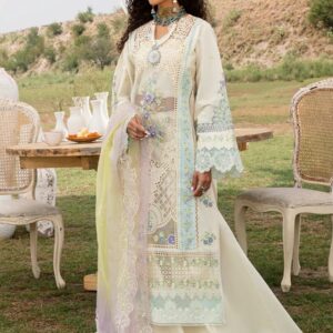 Zarqaaa Bin Ilyas Luxury Lawn Suit – 3PC | Collection 2024