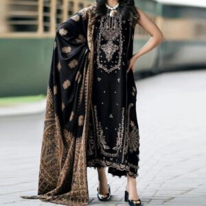 Zarqaaa Izel Luxury Lawn Suit with Diamond Dupatta