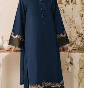 Qaswa 3017 Dhanak Suit with Embroidered Front and Sleeves