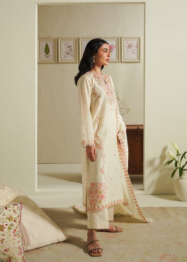 Zarqaaa Laam 5123 Dhanak Embroidered Winter Suit - Image 4