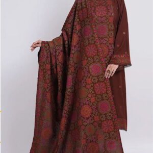 Bareeze 5088 Dhanak Suit by Zarqaaa with Kashmiri Shawl