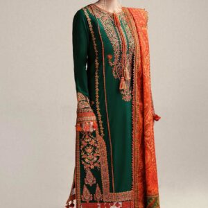 Hussain Rehar 1219 Lawn Suit with heavy embroidery for Eid 2026 in Pakistan