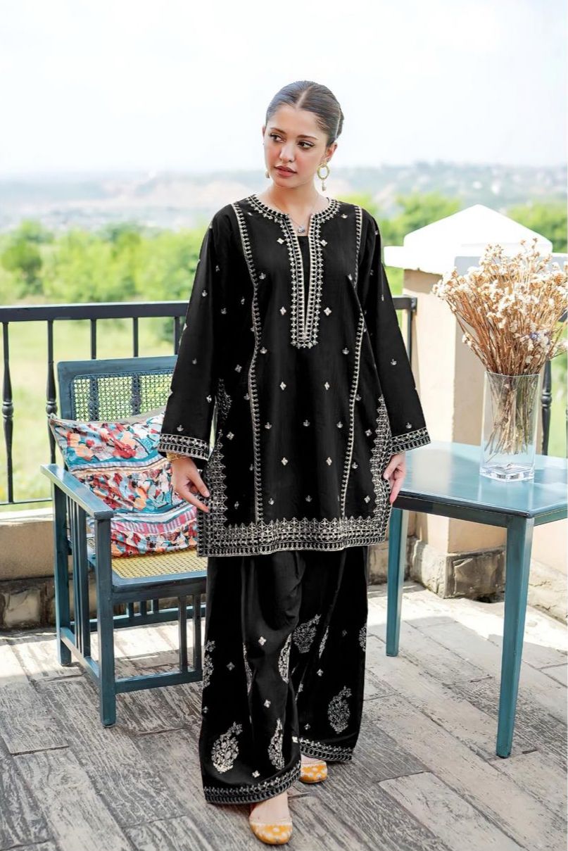 Urge Lawn 2 Piece Suit with embroidered neck front sleeves and trouser