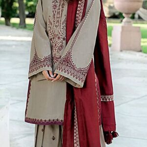 Baroque Lawn Chiffon Suit 3PC embroidered summer dress